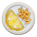 Cheese, Chicken Mushroom Omelette 
